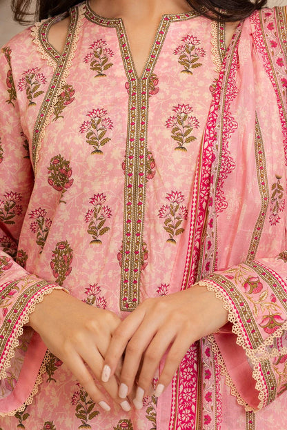 Zellbury | Unstitched 2 Piece Lawn | Shirt Dupatta - 0157 by Maria Faisal - Registered Vendor of : Zellbury Women - type : Essential Unstitched - 100% original wedding dresses
