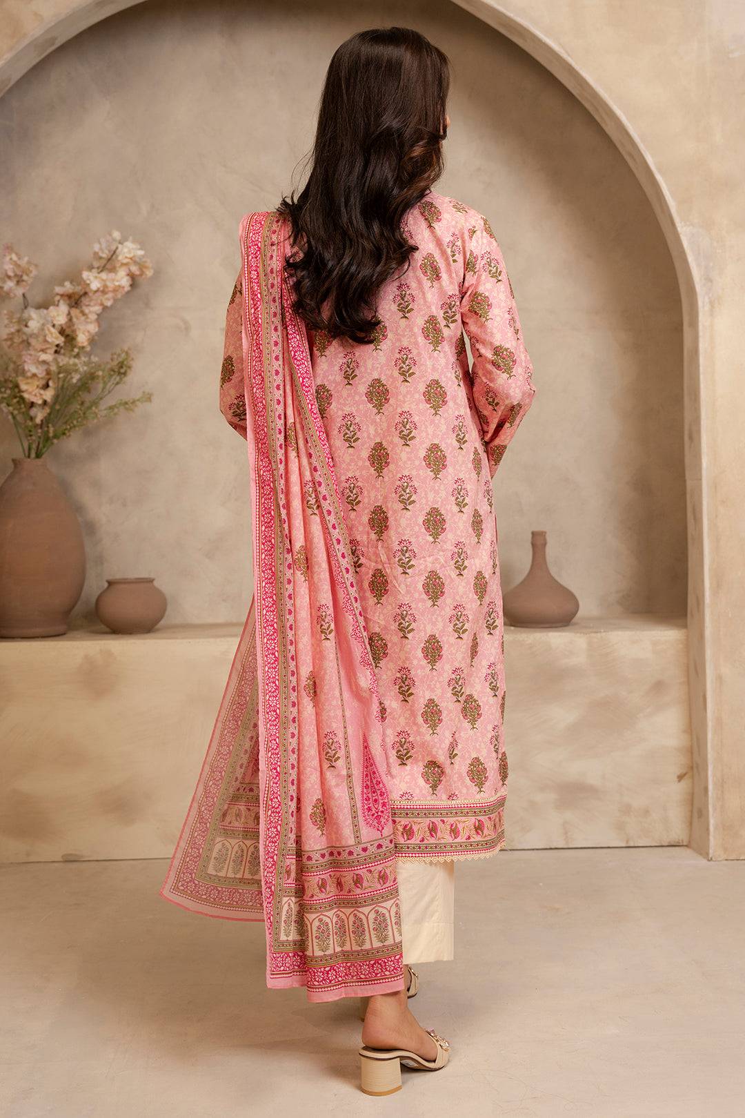 Zellbury | Unstitched 2 Piece Lawn | Shirt Dupatta - 0157 by Maria Faisal - Registered Vendor of : Zellbury Women - type : Essential Unstitched - 100% original wedding dresses