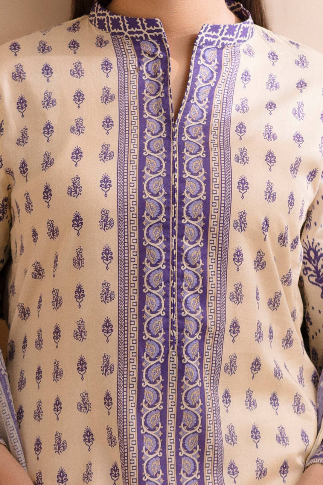 Zellbury | Unstitched 2 Piece Lawn | Shirt Dupatta - 0158 by Maria Faisal - Registered Vendor of : Zellbury Women - type : Essential Unstitched - 100% original wedding dresses