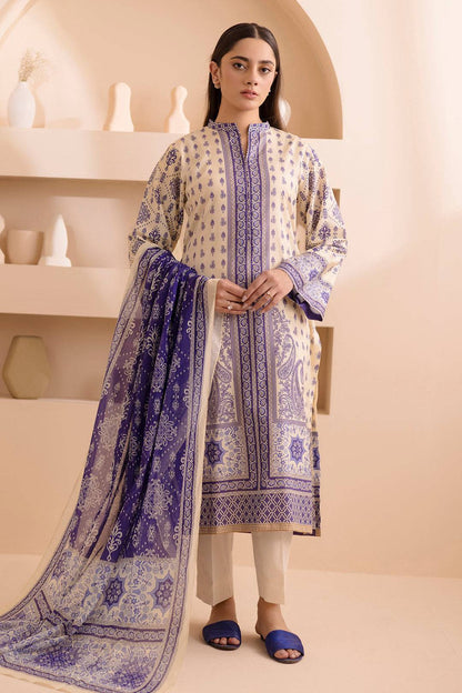 Zellbury | Unstitched 2 Piece Lawn | Shirt Dupatta - 0158 by Maria Faisal - Registered Vendor of : Zellbury Women - type : Essential Unstitched - 100% original wedding dresses