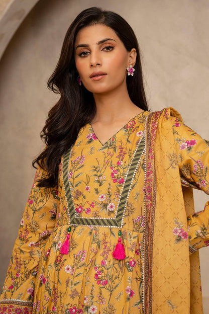 Zellbury | Unstitched 2 Piece Lawn | Shirt Dupatta - 0159 by Maria Faisal - Registered Vendor of : Zellbury Women - type : Essential Unstitched - 100% original wedding dresses