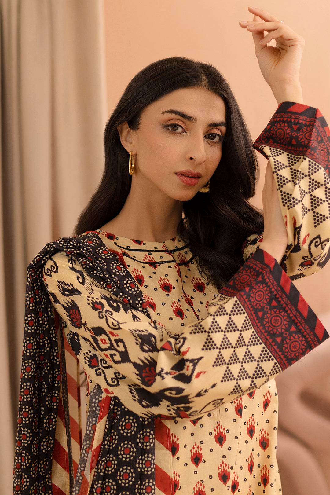 Zellbury | Unstitched 2 Piece Lawn | Shirt Dupatta - 0160 by Maria Faisal - Registered Vendor of : Zellbury Women - type : Essential Unstitched - 100% original wedding dresses