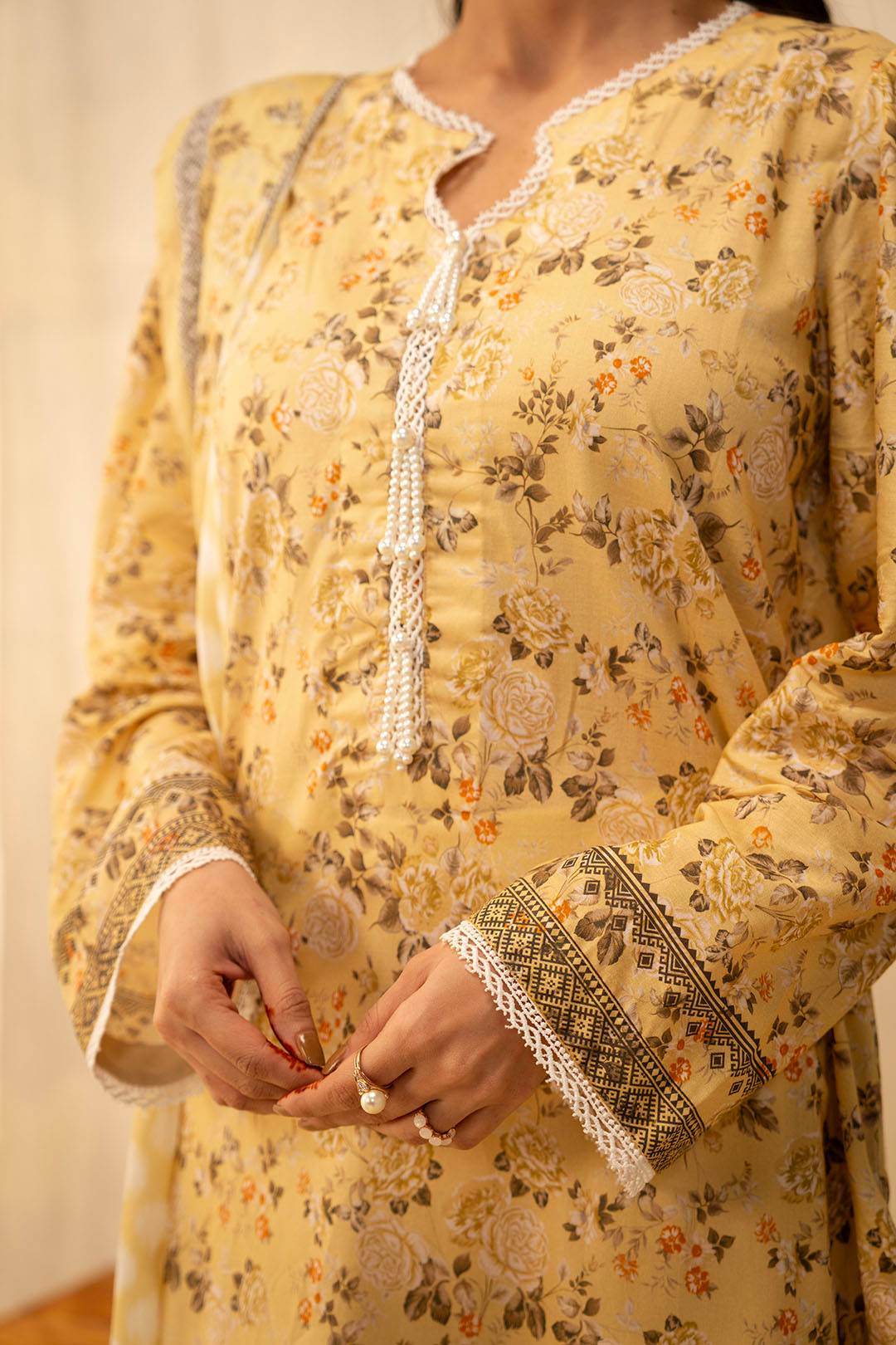 Zellbury | Unstitched 2 Piece Lawn | Shirt Dupatta - 0225 by Maria Faisal - Registered Vendor of : Zellbury Women - type : Essential Unstitched - 100% original wedding dresses