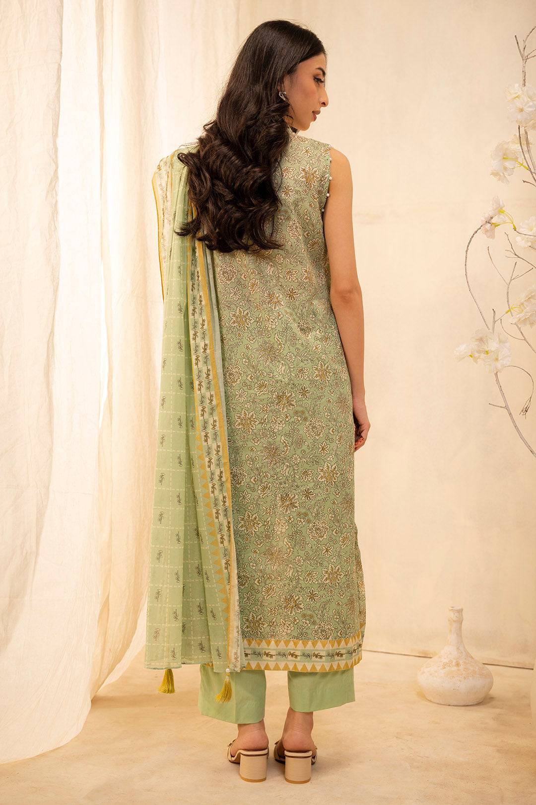 Zellbury | Unstitched 3 Piece Lawn | Shirt Shalwar Dupatta - 0027 by Maria Faisal - Registered Vendor of : Zellbury Women - type : Essential Unstitched - 100% original wedding dresses