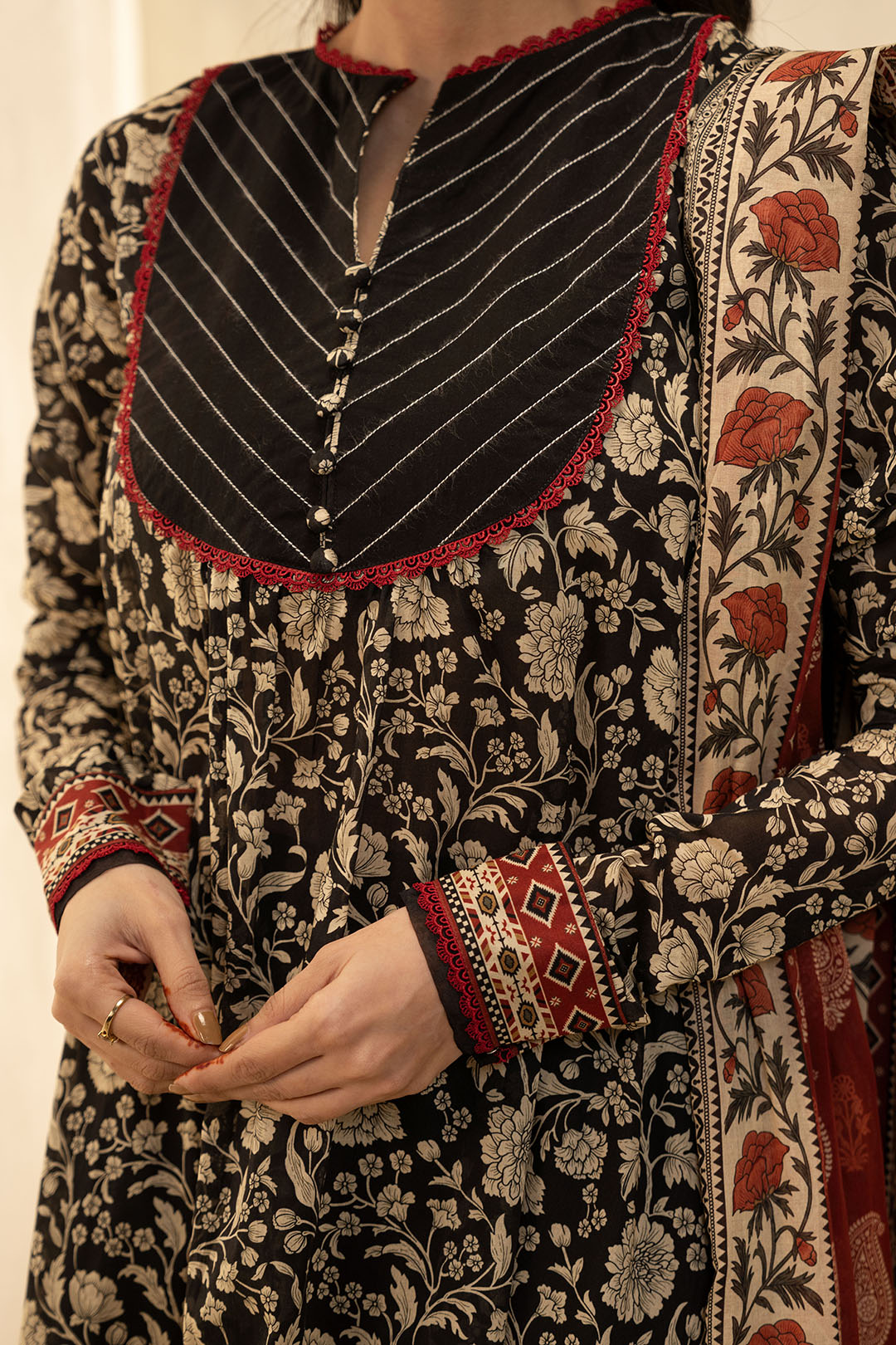 Zellbury | Unstitched 3 Piece Lawn | Shirt Shalwar Dupatta - 0030 - Designer Dress with Intricate embroidery and embellishments. Shop elegent wedding dress at Maria Faisal.