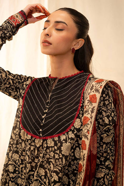Zellbury | Unstitched 3 Piece Lawn | Shirt Shalwar Dupatta - 0030 by Maria Faisal - Registered Vendor of : Zellbury Women - type : Essential Unstitched - 100% original wedding dresses