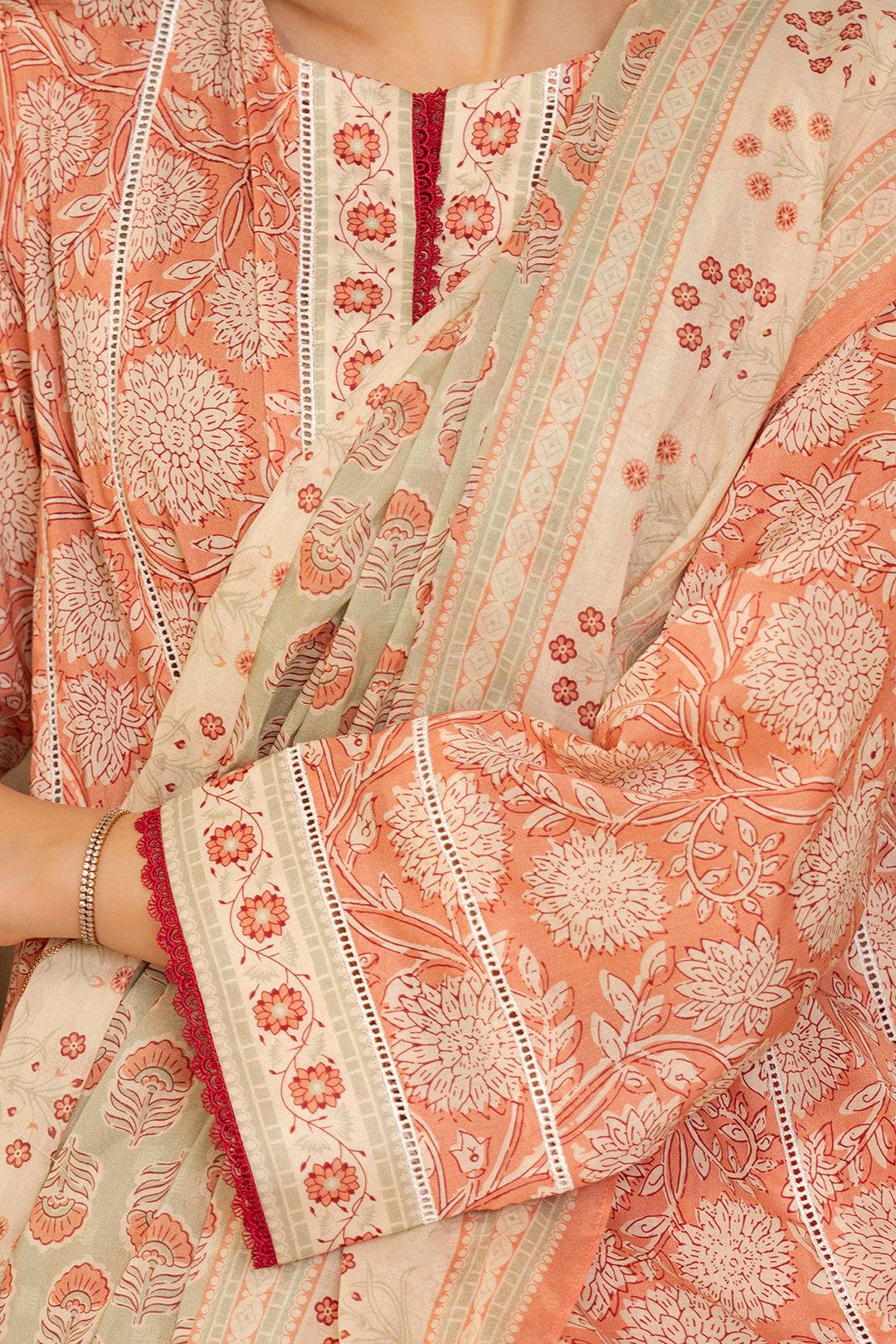 Zellbury | Unstitched 3 Piece Lawn | Shirt Shalwar Dupatta - 0032 by Maria Faisal - Registered Vendor of : Zellbury Women - type : Essential Unstitched - 100% original wedding dresses