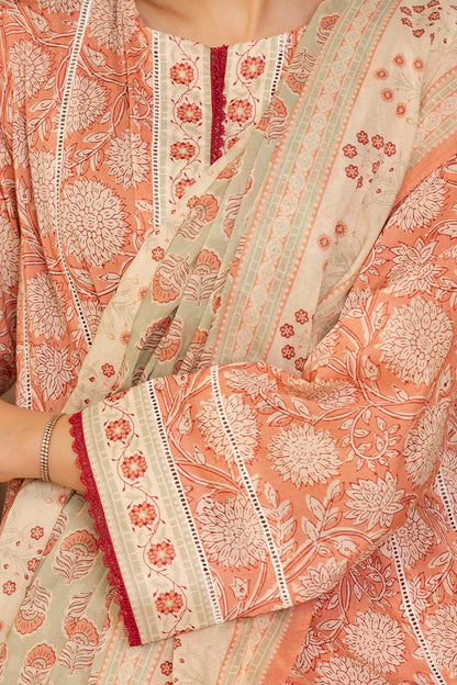 Zellbury | Unstitched 3 Piece Lawn | Shirt Shalwar Dupatta - 0032 by Maria Faisal - Registered Vendor of : Zellbury Women - type : Essential Unstitched - 100% original wedding dresses
