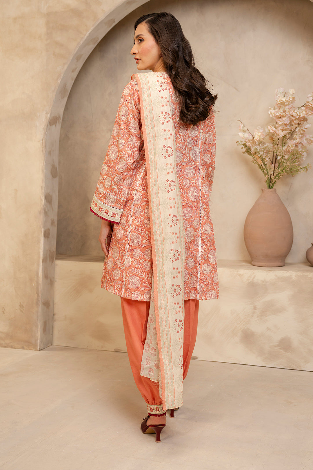 Zellbury | Unstitched 3 Piece Lawn | Shirt Shalwar Dupatta - 0032 - Designer Dress with Intricate embroidery and embellishments. Shop elegent wedding dress at Maria Faisal.