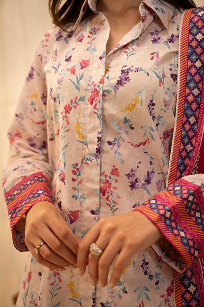 Zellbury | Unstitched 3 Piece Lawn | Shirt Shalwar Dupatta - 0054 by Maria Faisal - Registered Vendor of : Zellbury Women - type : Essential Unstitched - 100% original wedding dresses