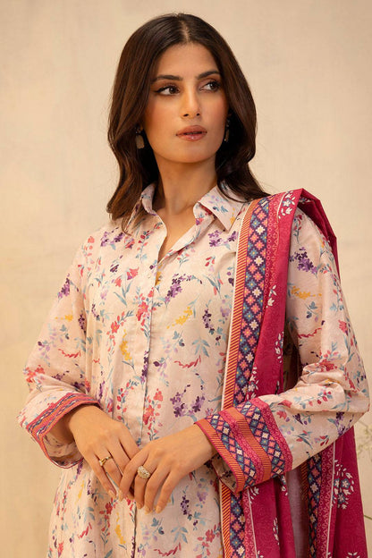 Zellbury | Unstitched 3 Piece Lawn | Shirt Shalwar Dupatta - 0054 by Maria Faisal - Registered Vendor of : Zellbury Women - type : Essential Unstitched - 100% original wedding dresses