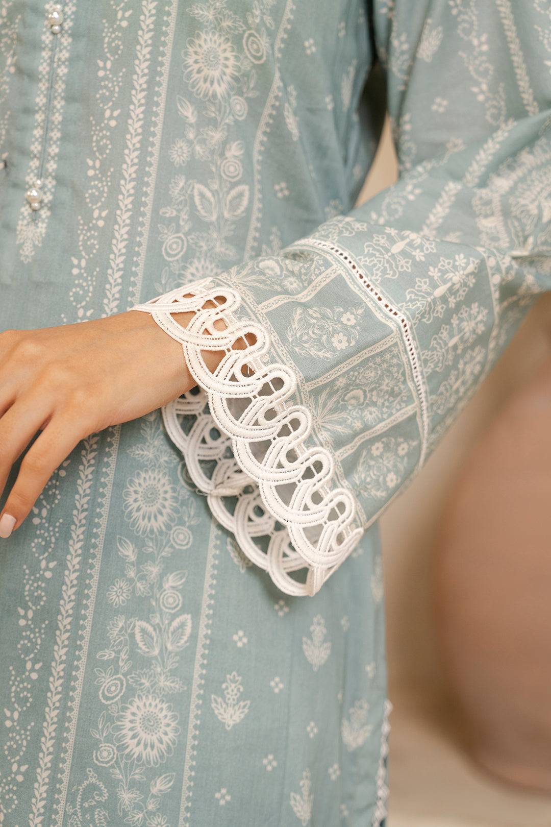 Zellbury | Unstitched 3 Piece Lawn | Shirt Shalwar Dupatta - 0058 by Maria Faisal - Registered Vendor of : Zellbury Women - type : Essential Unstitched - 100% original wedding dresses