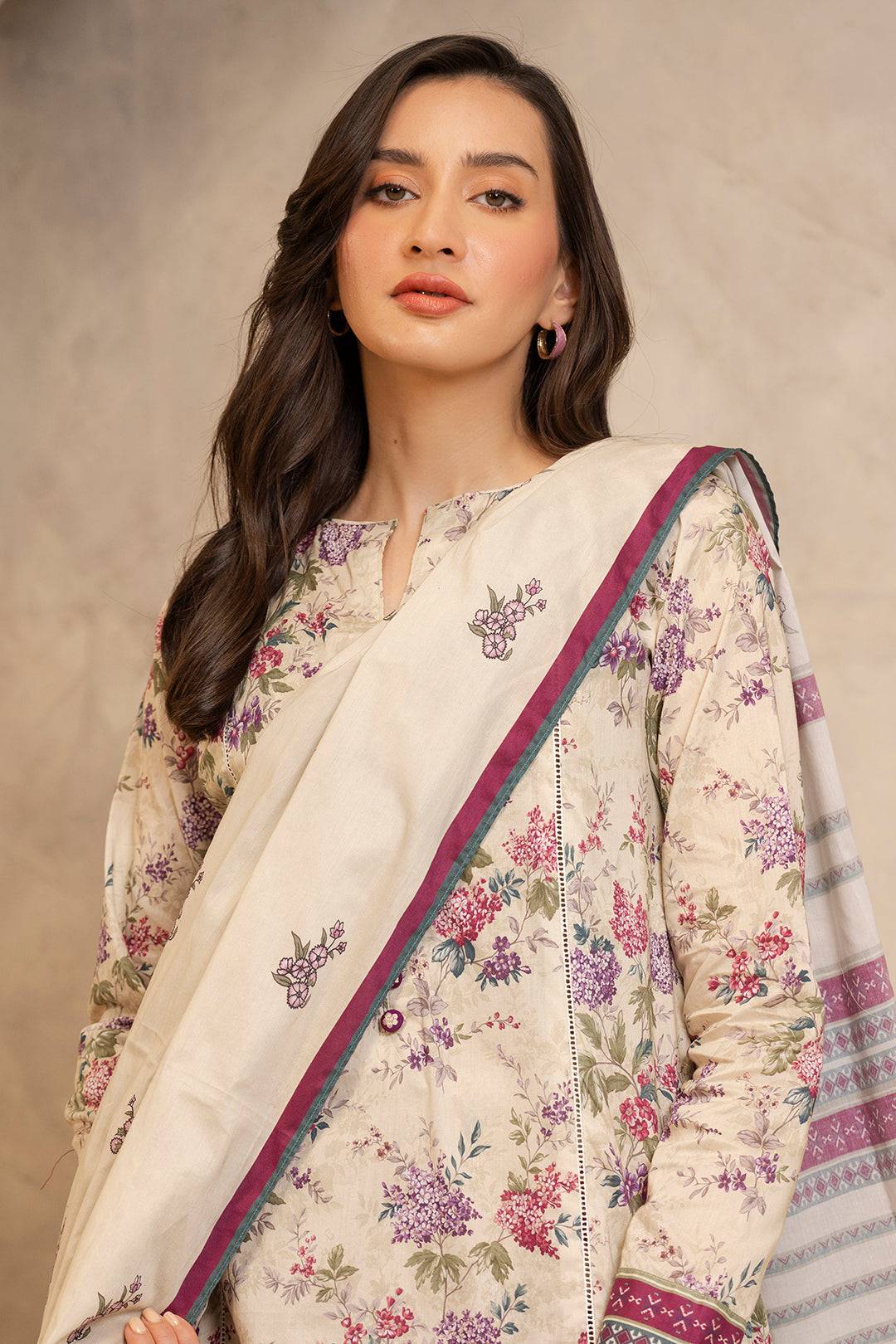 Zellbury | Unstitched 3 Piece Lawn | Shirt Shalwar Dupatta - 0059 by Maria Faisal - Registered Vendor of : Zellbury Women - type : Essential Unstitched - 100% original wedding dresses