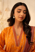 Zellbury | Unstitched 3 Piece Lawn | Shirt Shalwar Dupatta - 0115 - Designer Dress with Intricate embroidery and embellishments. Shop elegent wedding dress at Maria Faisal.
