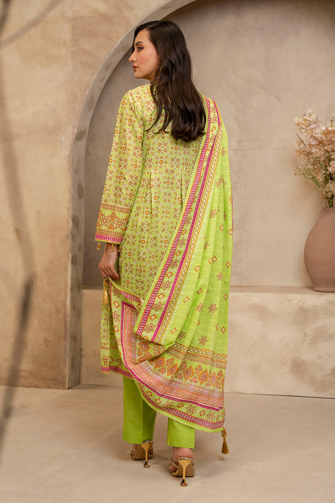 Zellbury | Unstitched 3 Piece Lawn | Shirt Shalwar Dupatta - 0121 - Designer Dress with Intricate embroidery and embellishments. Shop elegent wedding dress at Maria Faisal.