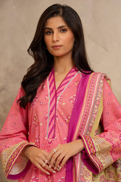 Zellbury | Unstitched 3 Piece Lawn | Shirt Shalwar Dupatta - 0122 by Maria Faisal - Registered Vendor of : Zellbury Women - type : Essential Unstitched - 100% original wedding dresses