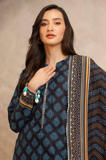Zellbury | Unstitched 3 Piece Lawn | Shirt Shalwar Dupatta - 0125 by Maria Faisal - Registered Vendor of : Zellbury Women - type : Essential Unstitched - 100% original wedding dresses