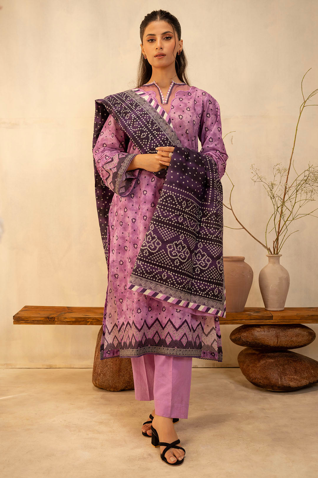 Zellbury | Unstitched 3 Piece Lawn | Shirt Shalwar Dupatta - 0126 - Designer Dress with Intricate embroidery and embellishments. Shop elegent wedding dress at Maria Faisal.