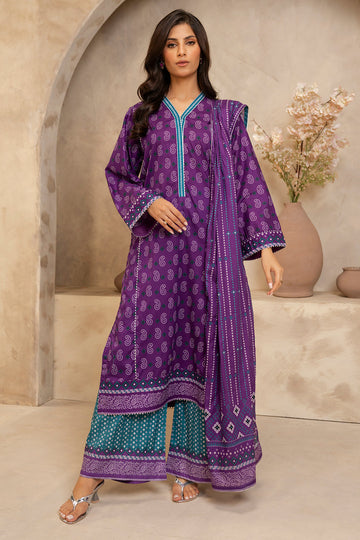 Zellbury | Unstitched 3 Piece Lawn | Shirt Shalwar Dupatta - 0265 - Designer Dress with Intricate embroidery and embellishments. Shop elegent wedding dress at Maria Faisal.