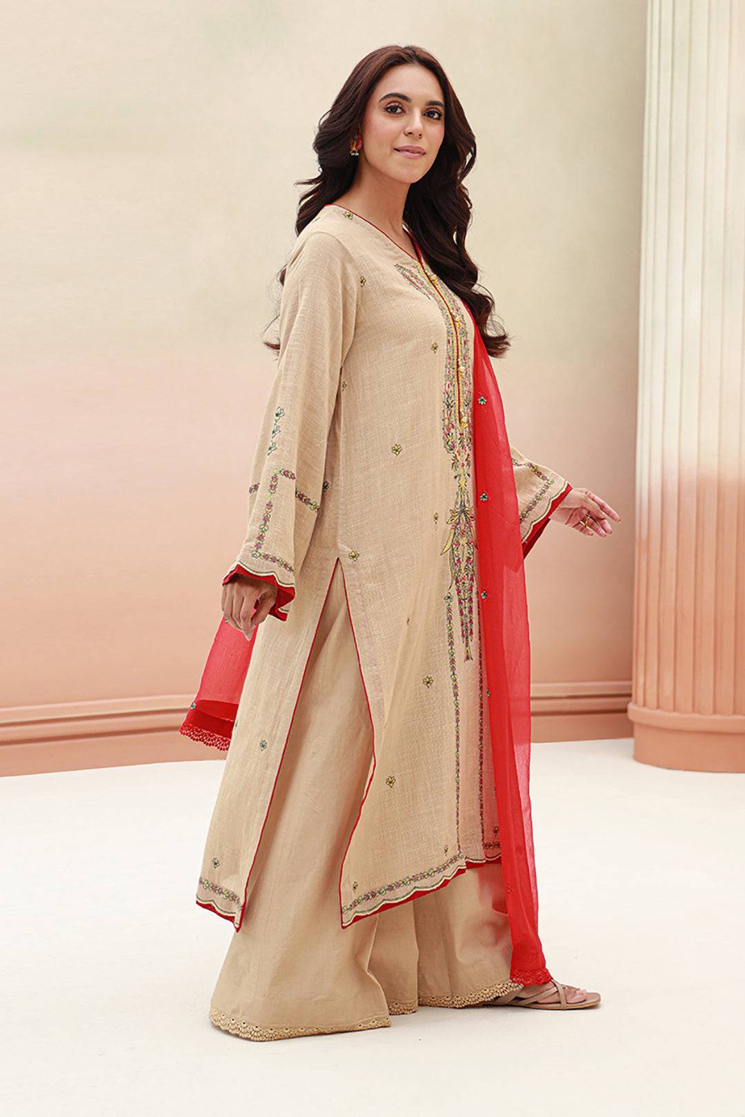 Zellbury | Unstitched 3 Piece Khaddar | Embroidered Shirt Shalwar Dupatta - 0847 by Maria Faisal - Registered Vendor of : Zellbury Women - type : Signature Unstitched - 100% original wedding dresses