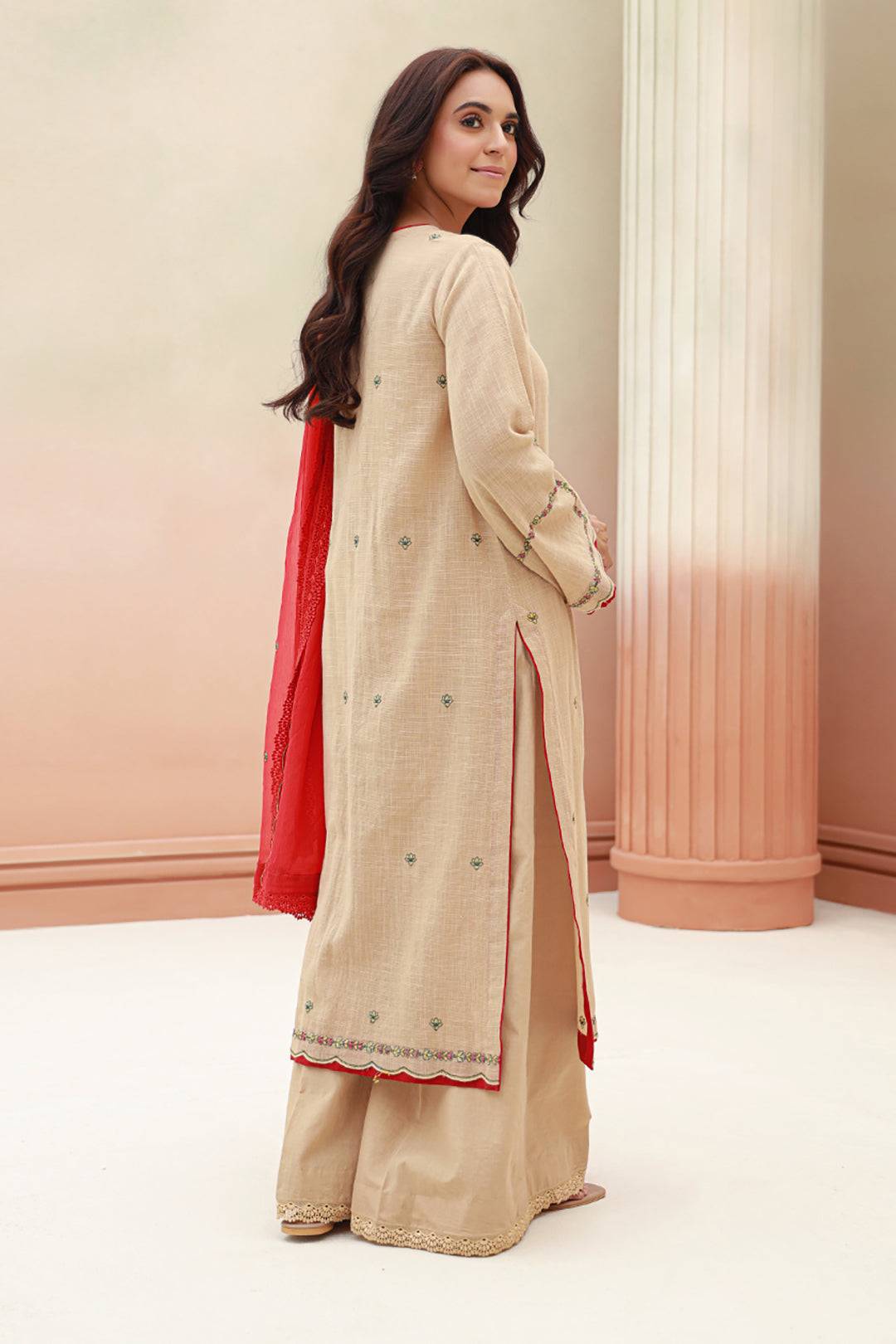 Zellbury | Unstitched 3 Piece Khaddar | Embroidered Shirt Shalwar Dupatta - 0847 by Maria Faisal - Registered Vendor of : Zellbury Women - type : Signature Unstitched - 100% original wedding dresses