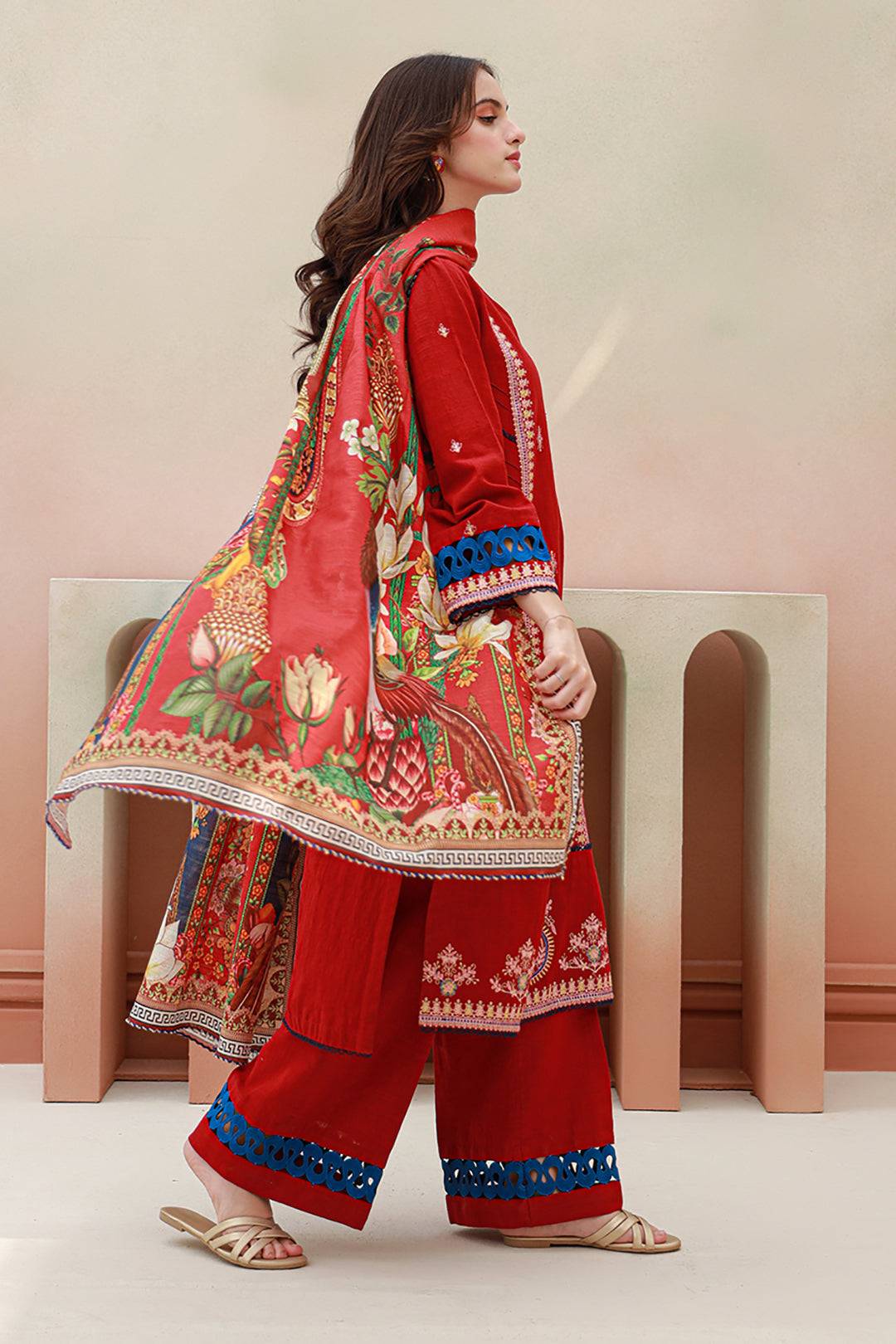 Zellbury | Unstitched 3 Piece Khaddar | Embroidered Shirt Shalwar Dupatta - 0848 by Maria Faisal - Registered Vendor of : Zellbury Women - type : Signature Unstitched - 100% original wedding dresses