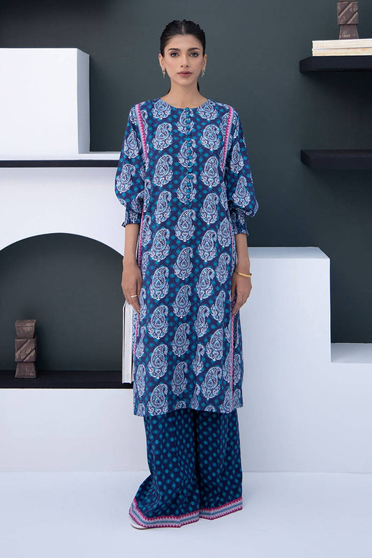 Zellbury | Unstitched 2 Piece Viscose | Shirt Shalwar - 0789 by Maria Faisal - Registered Vendor of : Zellbury Women - type : Essential Unstitched - 100% original wedding dresses