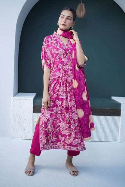 Zellbury | Unstitched 3 Piece Viscose | Shirt Shalwar Dupatta - 0819 by Maria Faisal - Registered Vendor of : Zellbury Women - type : Essential Unstitched - 100% original wedding dresses