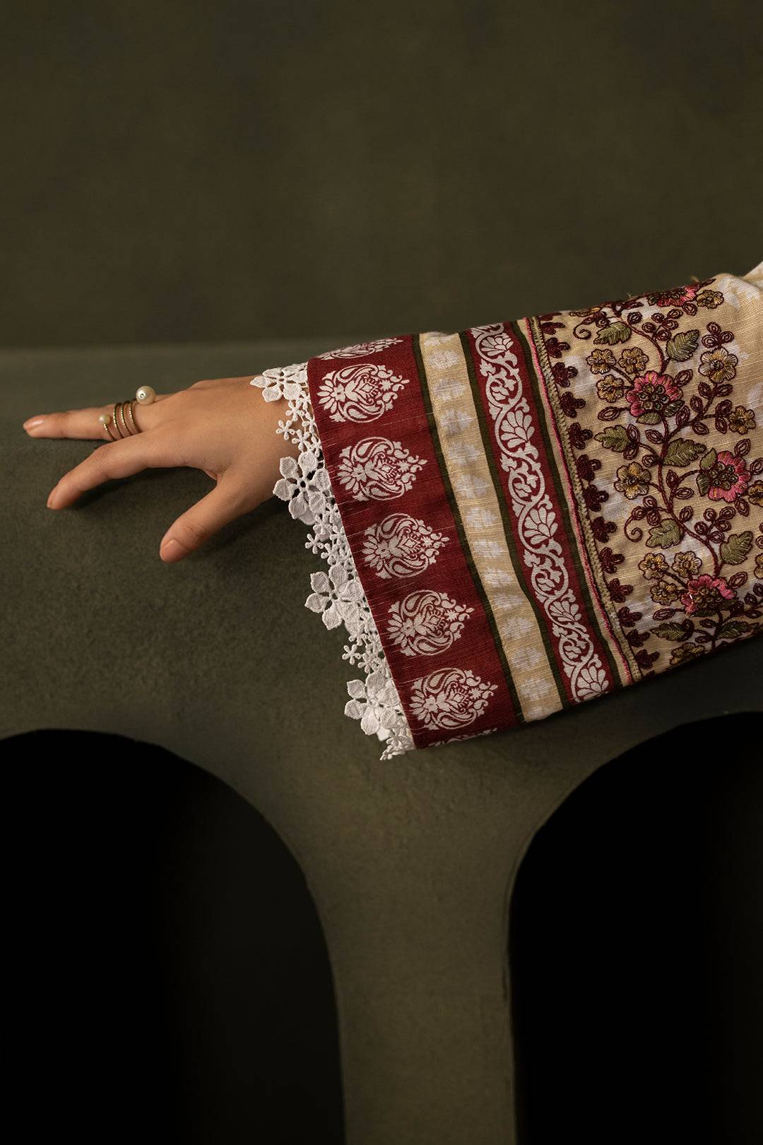 Zellbury | Unstitched 2 Piece Khaddar | Embroidered Shirt Dupatta - 0171 by Maria Faisal - Registered Vendor of : Zellbury Women - type : Essential Unstitched - 100% original wedding dresses