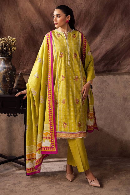 Zellbury | Unstitched 2 Piece Khaddar | Embroidered Shirt Dupatta - 0174 by Maria Faisal - Registered Vendor of : Zellbury Women - type : Essential Unstitched - 100% original wedding dresses
