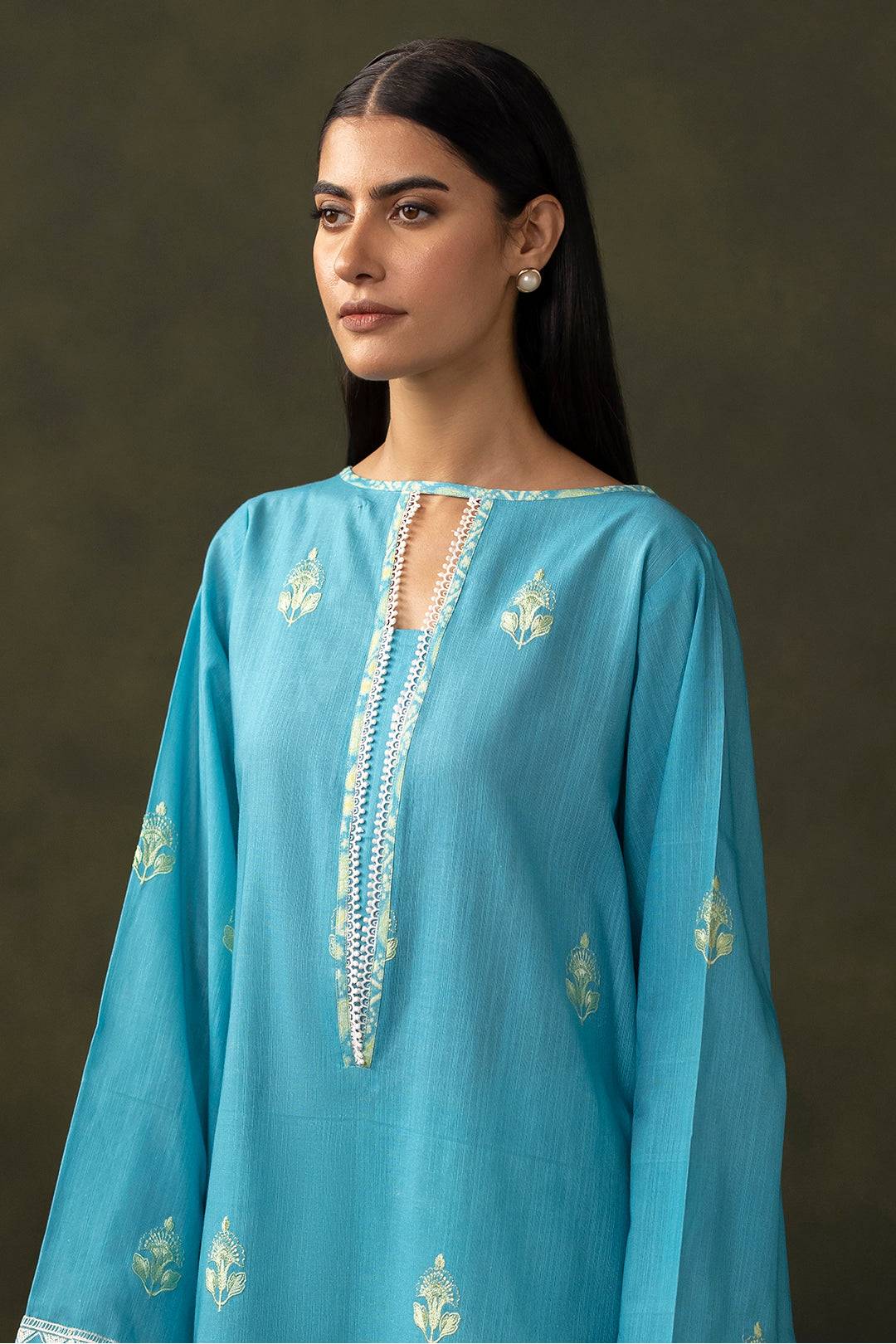 Zellbury | Unstitched 2 Piece Khaddar | Embroidered Shirt Shalwar - 0177 by Maria Faisal - Registered Vendor of : Zellbury Women - type : Essential Unstitched - 100% original wedding dresses
