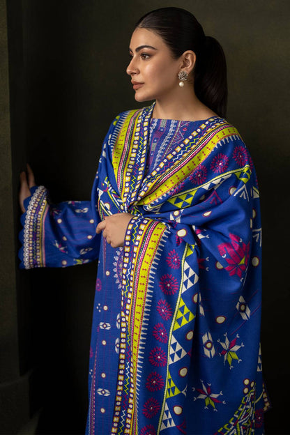 Zellbury | Unstitched 2 Piece Khaddar | Embroidered Shirt Dupatta - 0180 by Maria Faisal - Registered Vendor of : Zellbury Women - type : Essential Unstitched - 100% original wedding dresses