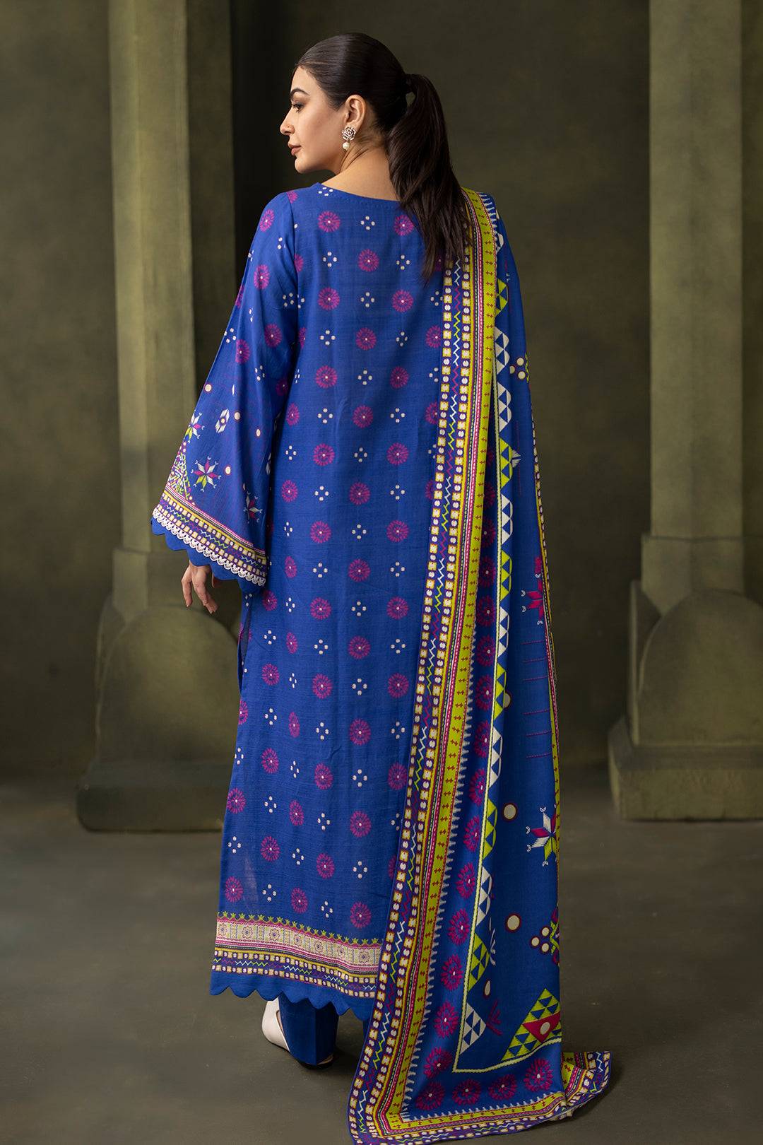 Zellbury | Unstitched 2 Piece Khaddar | Embroidered Shirt Dupatta - 0180 by Maria Faisal - Registered Vendor of : Zellbury Women - type : Essential Unstitched - 100% original wedding dresses