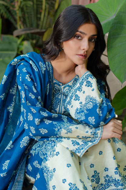 Zellbury | Unstitched 2 Piece Khaddar | Embroidered Shirt Dupatta - 0264 by Maria Faisal - Registered Vendor of : Zellbury Women - type : Essential Unstitched - 100% original wedding dresses