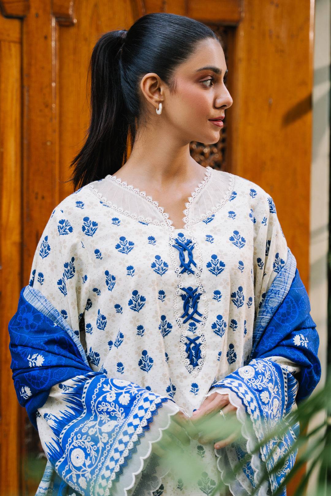 Zellbury | Unstitched 2 Piece Khaddar | Embroidered Shirt Dupatta - 0265 by Maria Faisal - Registered Vendor of : Zellbury Women - type : Essential Unstitched - 100% original wedding dresses