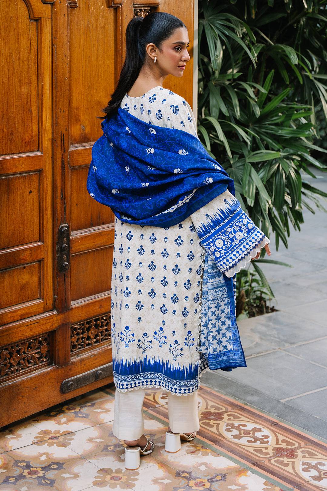 Zellbury | Unstitched 2 Piece Khaddar | Embroidered Shirt Dupatta - 0265 by Maria Faisal - Registered Vendor of : Zellbury Women - type : Essential Unstitched - 100% original wedding dresses
