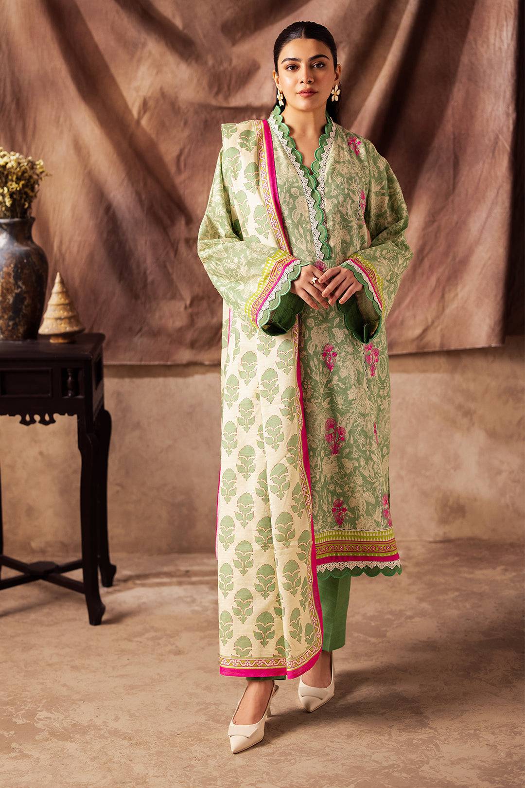 Zellbury | Unstitched 2 Piece Khaddar | Embroidered Shirt Dupatta - 0266 by Maria Faisal - Registered Vendor of : Zellbury Women - type : Essential Unstitched - 100% original wedding dresses