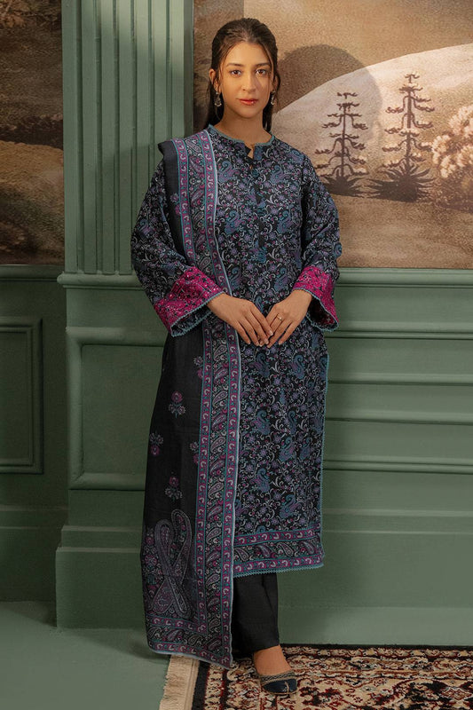 Zellbury | Unstitched 2 Piece Khaddar | Embroidered Shirt Dupatta - 0347 by Maria Faisal - Registered Vendor of : Zellbury Women - type : Essential Unstitched - 100% original wedding dresses