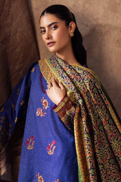 Zellbury | Unstitched 3 Piece Khaddar | Embroidered Shirt Shalwar Dupatta - 0221 by Maria Faisal - Registered Vendor of : Zellbury Women - type : Essential Unstitched - 100% original wedding dresses