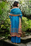 Zellbury | Unstitched 3 Piece Viscose | Embroidered Shirt Shalwar Dupatta - 0223 - Designer Dress with Intricate embroidery and embellishments. Shop elegent wedding dress at Maria Faisal.