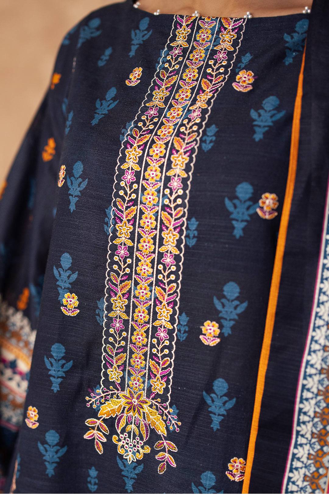 Zellbury | Unstitched 3 Piece Khaddar | Embroidered Shirt Shalwar Dupatta - 0225 by Maria Faisal - Registered Vendor of : Zellbury Women - type : Essential Unstitched - 100% original wedding dresses