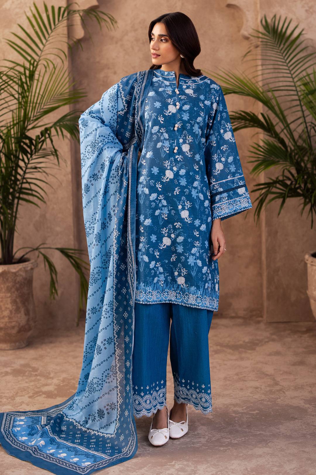 Zellbury | Unstitched 3 Piece Khaddar | Embroidered Shirt Shalwar Dupatta - 0226 by Maria Faisal - Registered Vendor of : Zellbury Women - type : Essential Unstitched - 100% original wedding dresses
