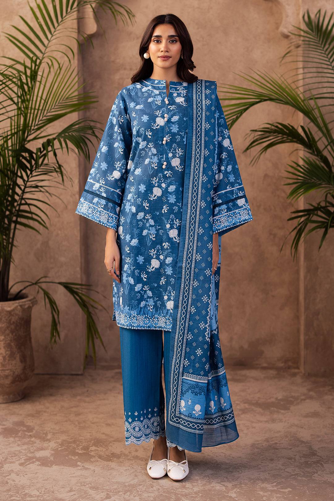 Zellbury | Unstitched 3 Piece Khaddar | Embroidered Shirt Shalwar Dupatta - 0226 by Maria Faisal - Registered Vendor of : Zellbury Women - type : Essential Unstitched - 100% original wedding dresses