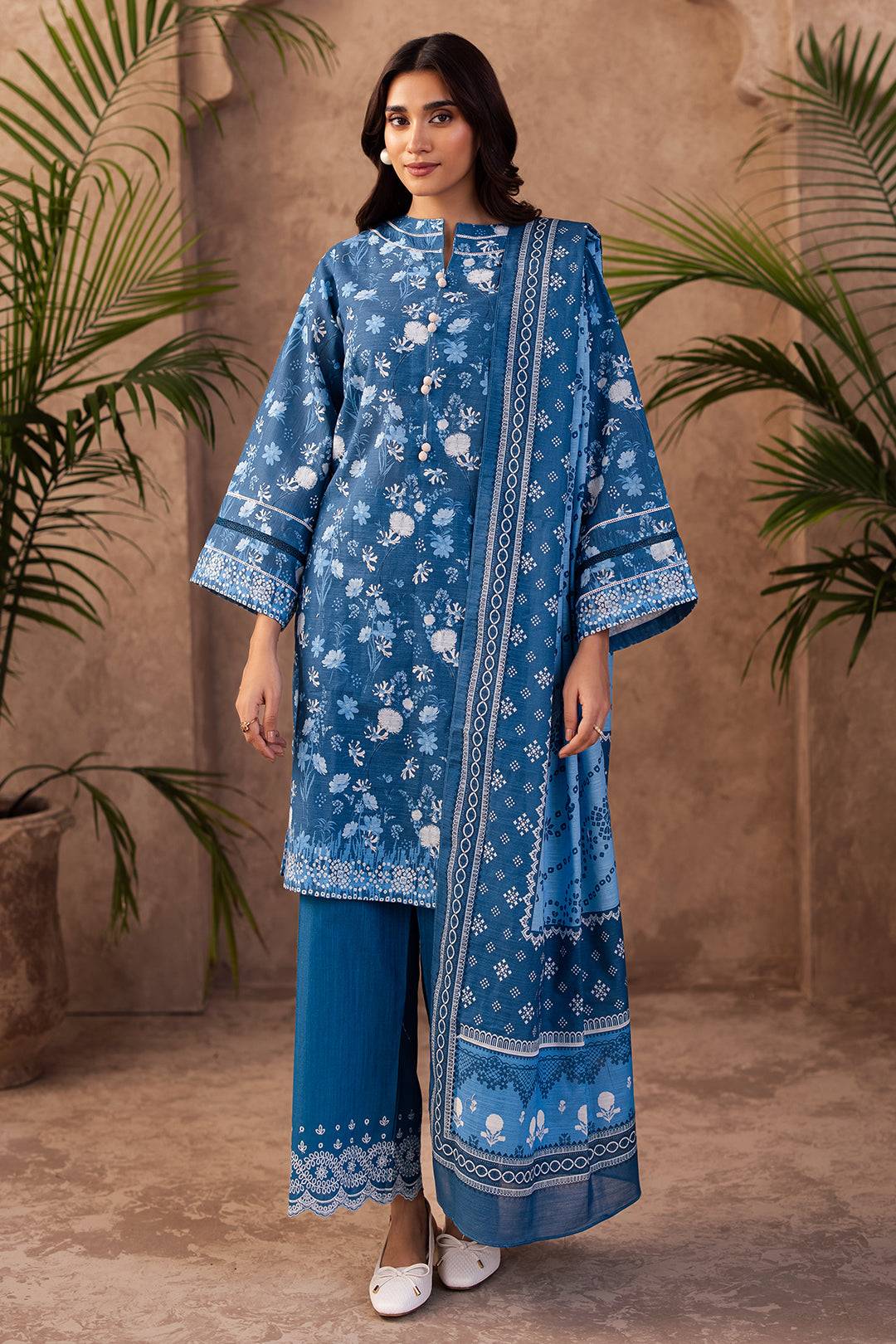 Zellbury | Unstitched 3 Piece Khaddar | Embroidered Shirt Shalwar Dupatta - 0226 by Maria Faisal - Registered Vendor of : Zellbury Women - type : Essential Unstitched - 100% original wedding dresses