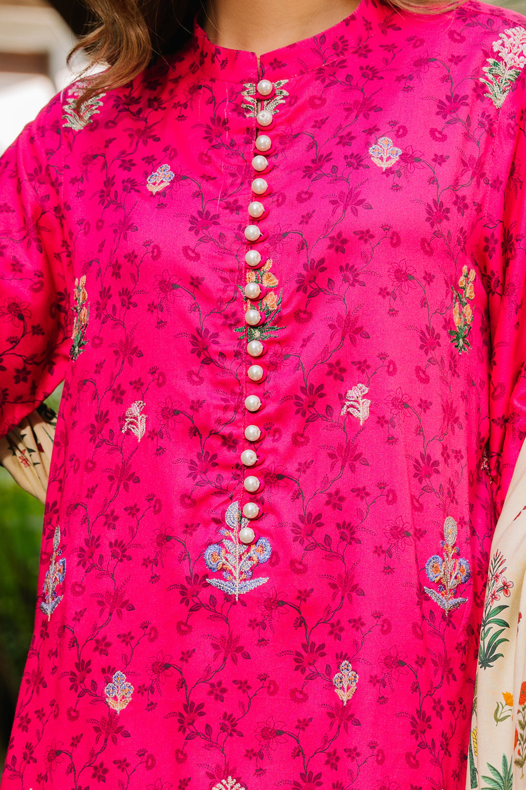 Zellbury | Unstitched 3 Piece Viscose | Embroidered Shirt Shalwar Dupatta - 0227 - Designer Dress with Intricate embroidery and embellishments. Shop elegent wedding dress at Maria Faisal.