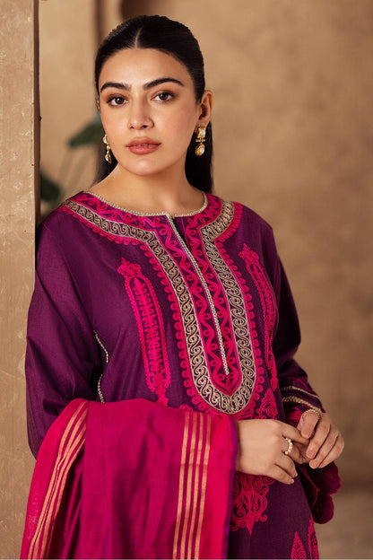 Zellbury | Unstitched 3 Piece Chambray | Embroidered Shirt Shalwar Dupatta - 0230 by Maria Faisal - Registered Vendor of : Zellbury Women - type : Essential Unstitched - 100% original wedding dresses
