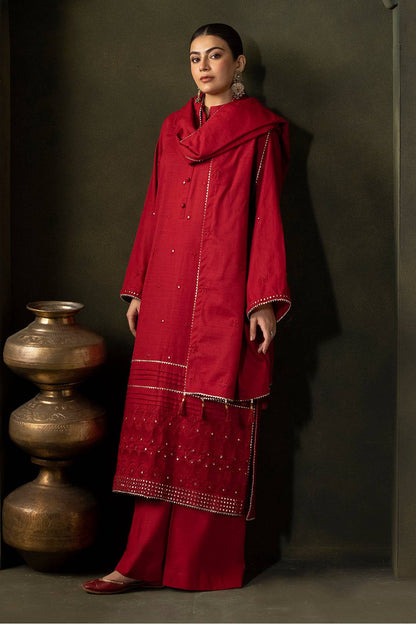 Zellbury | Unstitched 3 Piece Khaddar | Embroidered Shirt Shalwar Dupatta - 0238 by Maria Faisal - Registered Vendor of : Zellbury Women - type : Signature Unstitched - 100% original wedding dresses