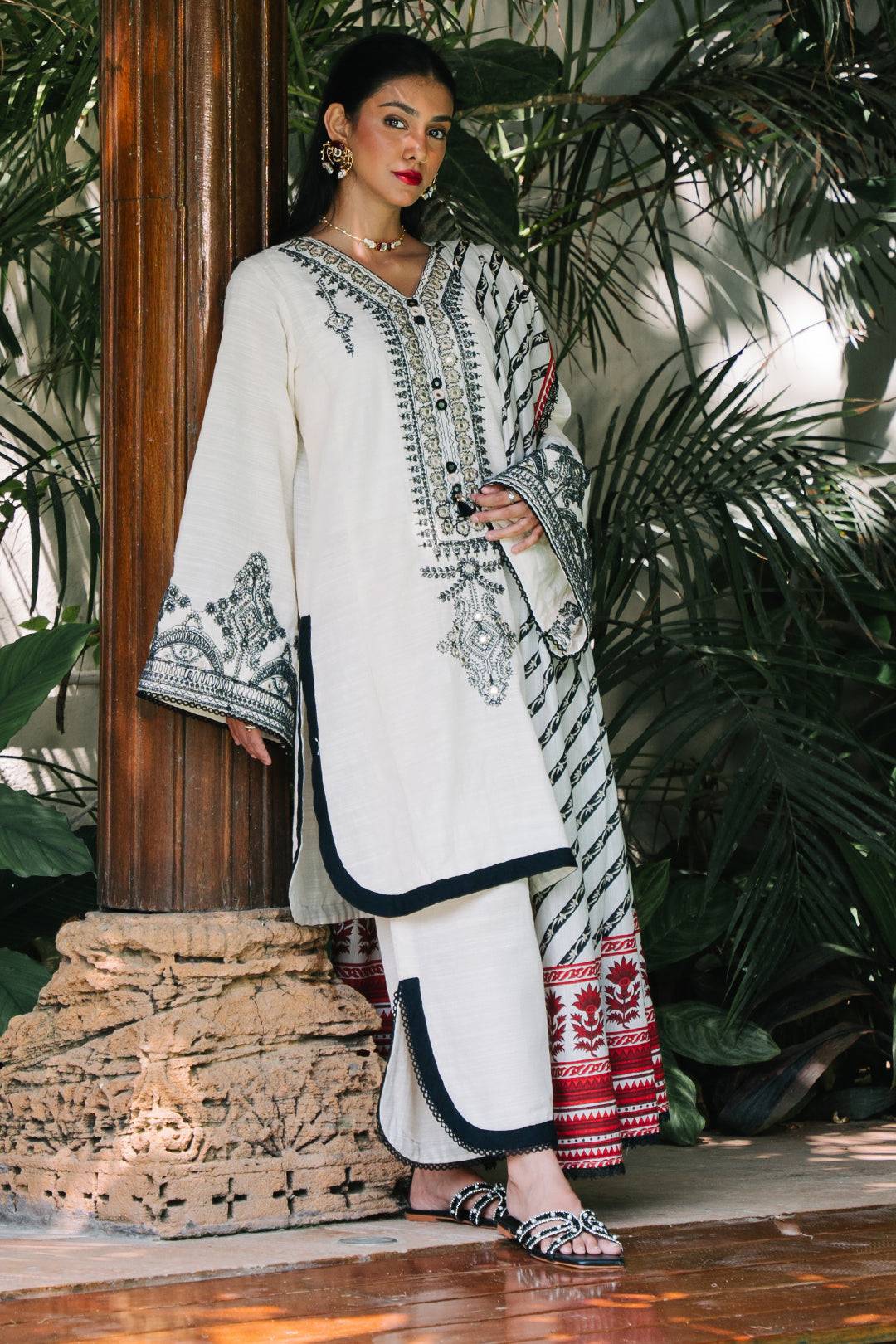 Zellbury | Unstitched 3 Piece Khaddar | Embroidered Shirt Shalwar Dupatta - 0239 by Maria Faisal - Registered Vendor of : Zellbury Women - type : Signature Unstitched - 100% original wedding dresses