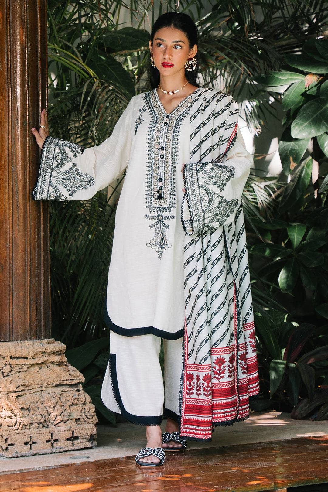 Zellbury | Unstitched 3 Piece Khaddar | Embroidered Shirt Shalwar Dupatta - 0239 by Maria Faisal - Registered Vendor of : Zellbury Women - type : Signature Unstitched - 100% original wedding dresses