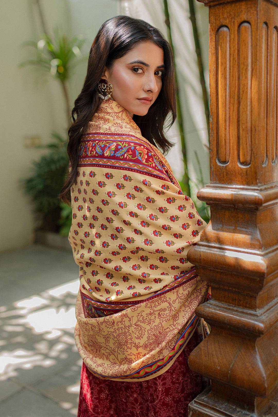 Zellbury | Unstitched 3 Piece Khaddar | Embroidered Shirt Shalwar Dupatta - 0309 by Maria Faisal - Registered Vendor of : Zellbury Women - type : Essential Unstitched - 100% original wedding dresses